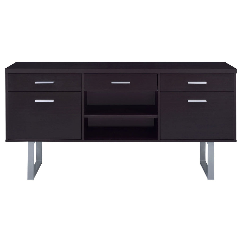 Coaster Home Furnishings Lawtey 5-Drawer Credenza with Adjustable Shelf Cappuccino