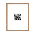 Poster Master Typography Poster - Quote Print - Hakuna Matata, Funny, Inspiring, Motivational - Gift for Family, Kid, Friend - W