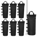 6 Pack Canopy Weight Sand Bags Black 168 Lbs Large Canopy Support Frame Fixed Sandbag Windproof Sandbag For Instant Outdoor Sun
