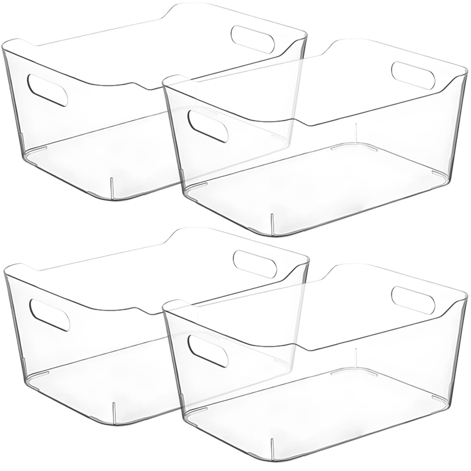 Clear Storage Bins, Pantry Organizers And Storage Containers Fridge Organizer Bins Kitchen Organization Cabinet Organizer Bin Fo