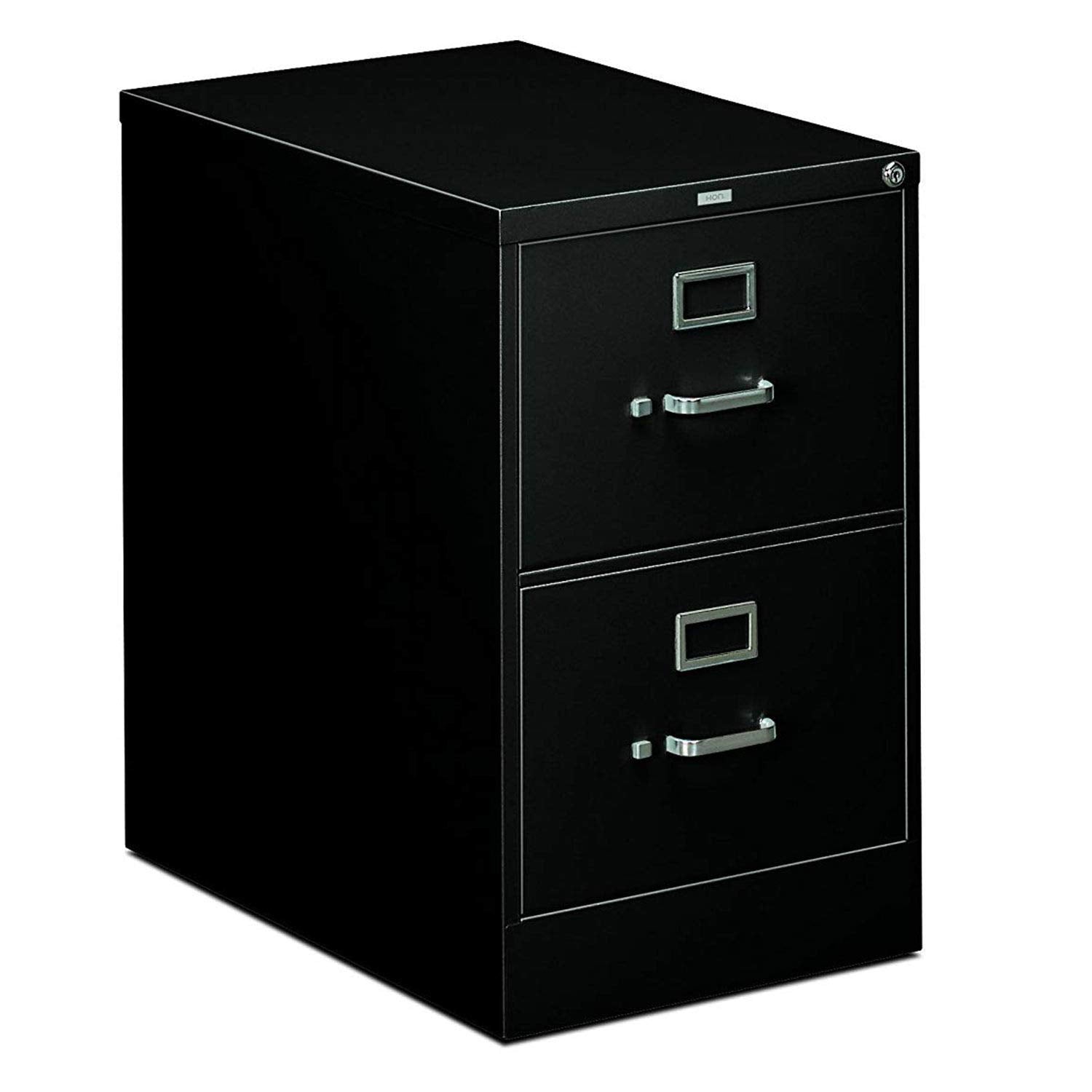 HON 310 Series Vertical File Cabinet Legal Width, 2 Drawers, Black (H312C)