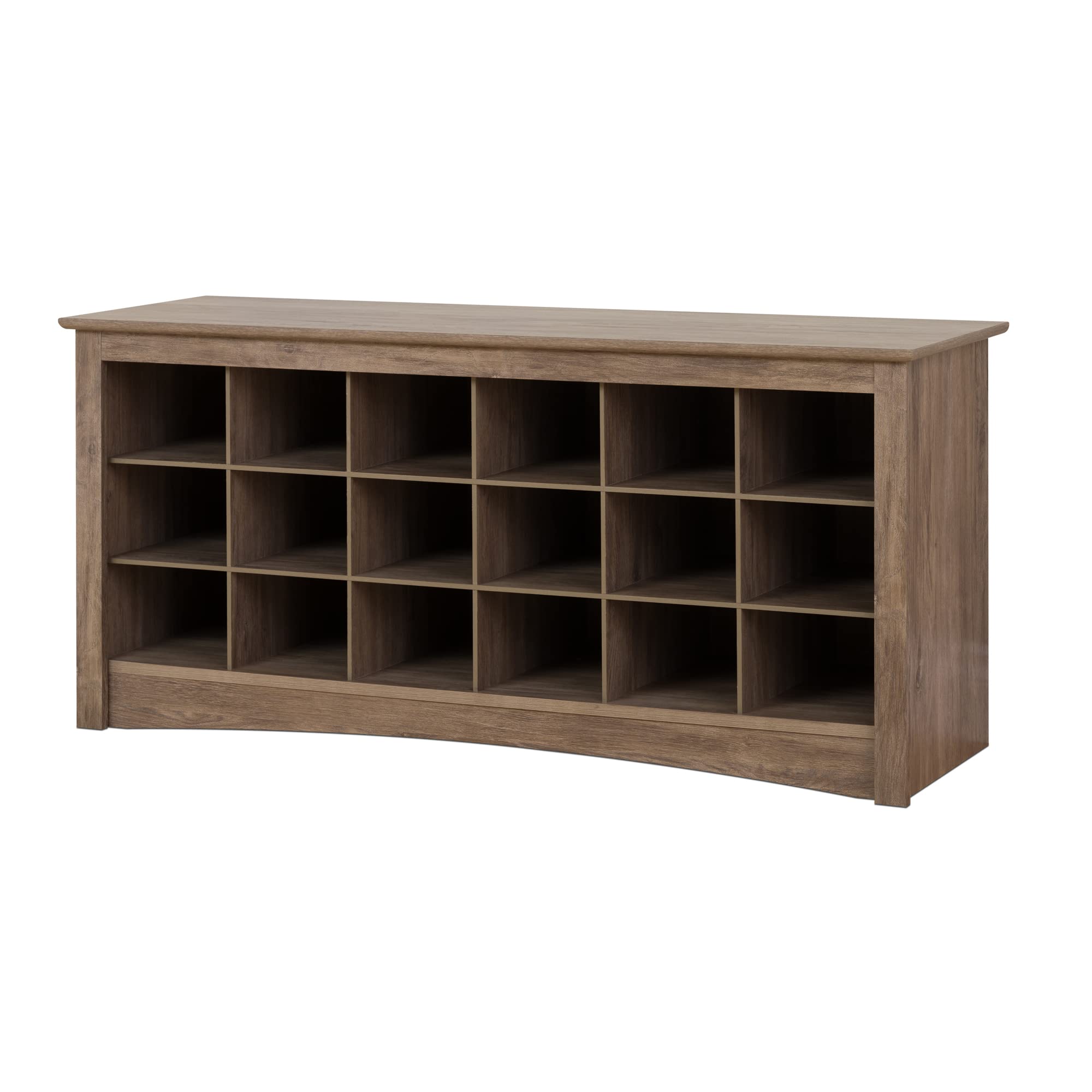 Prepac Entryway Shoe Cubbie Bench, unspecified, Drifted Gray
