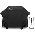 Kingkong Gas Grill Cover 7553 | 7107 Cover For Weber Genesis E And S Series Gas Grills Includes Grill Brush, Tongs And Thermomet