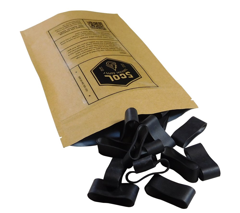 Skog Bands: Heavy Duty Rubber Bands Made From Epdm Rubber - 5Col Survival Supply (Medium)