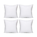 Acanva Throw Pillow Inserts, Euro Sham Form Stuffer With Premium Polyester Micro Fiber, Decorative For Bed, Couch And Sofa, Whit