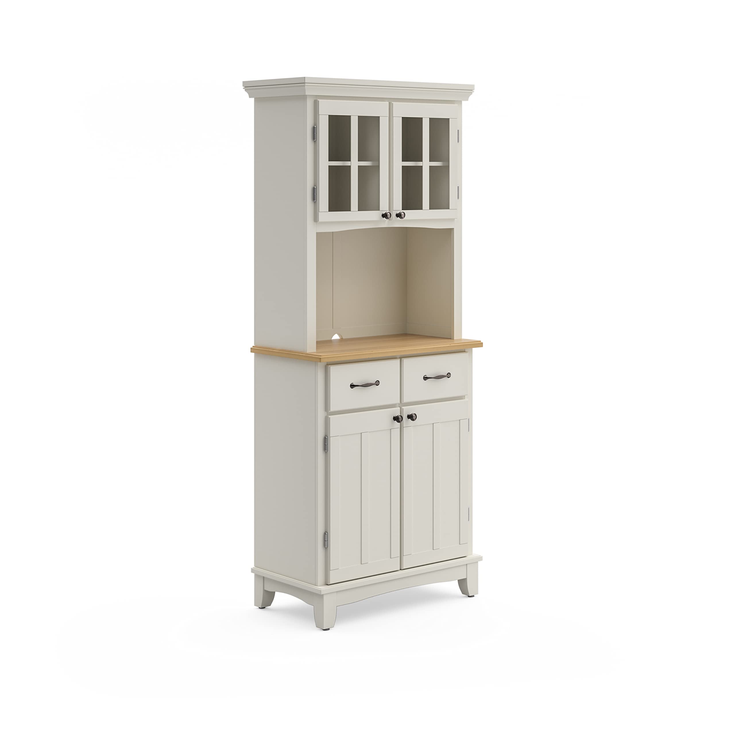 Buffet of Buffet White with Wood Top with Buffet by Home Styles