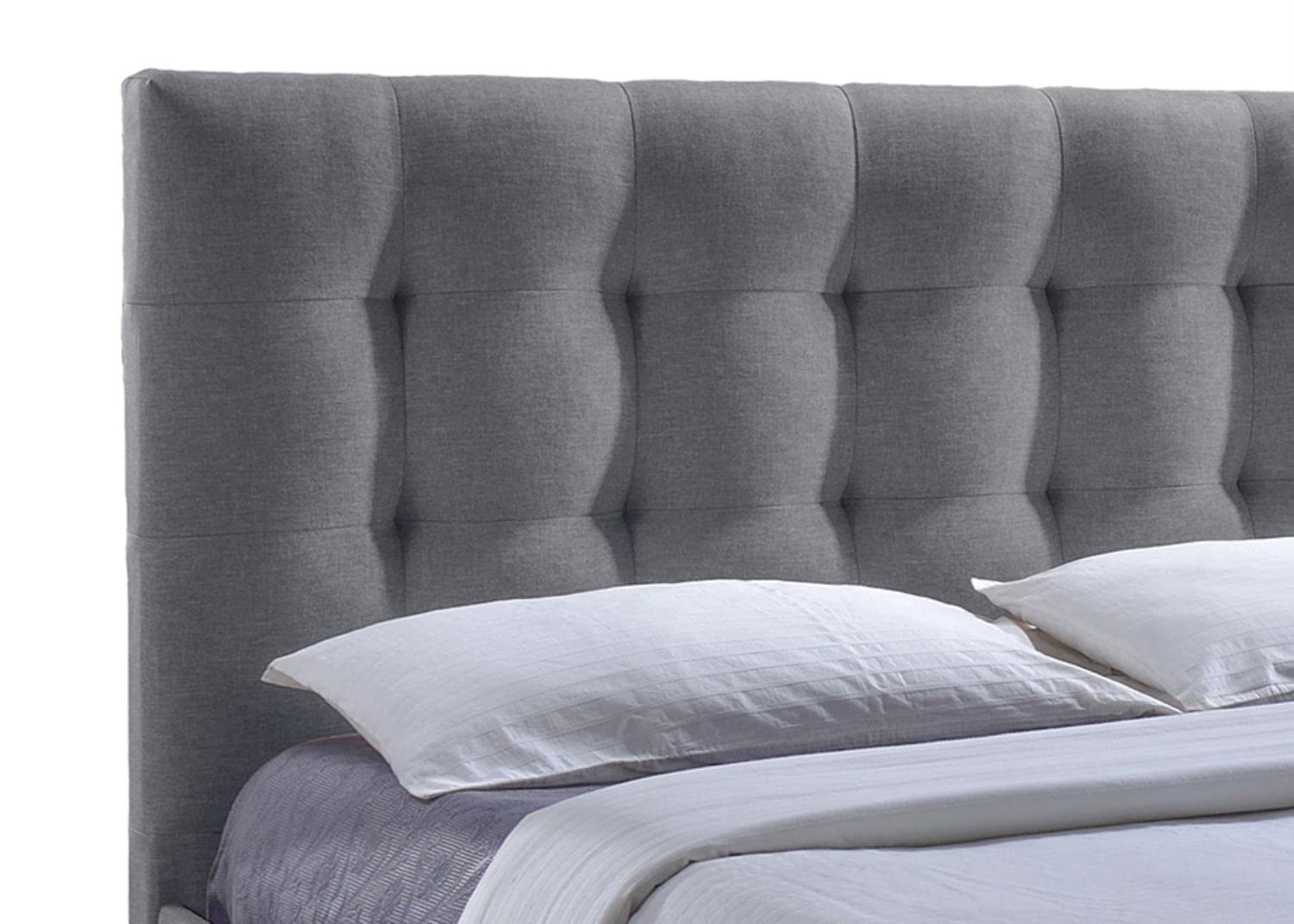 Baxton Studio CF8498-King-Grey Platform, King, Grey