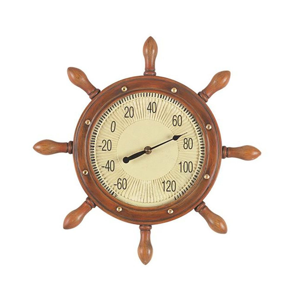 16 W Captains Wheel Thermometer