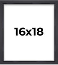 16x18 Shadow Box Frame Contemporary Black | 1'' Depth of Usable Space| Interior Size 16x18 or 18x16 Inches| UV Resistant Acrylic