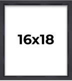 16x18 Shadow Box Frame Contemporary Black | 1'' Depth of Usable Space| Interior Size 16x18 or 18x16 Inches| UV Resistant Acrylic