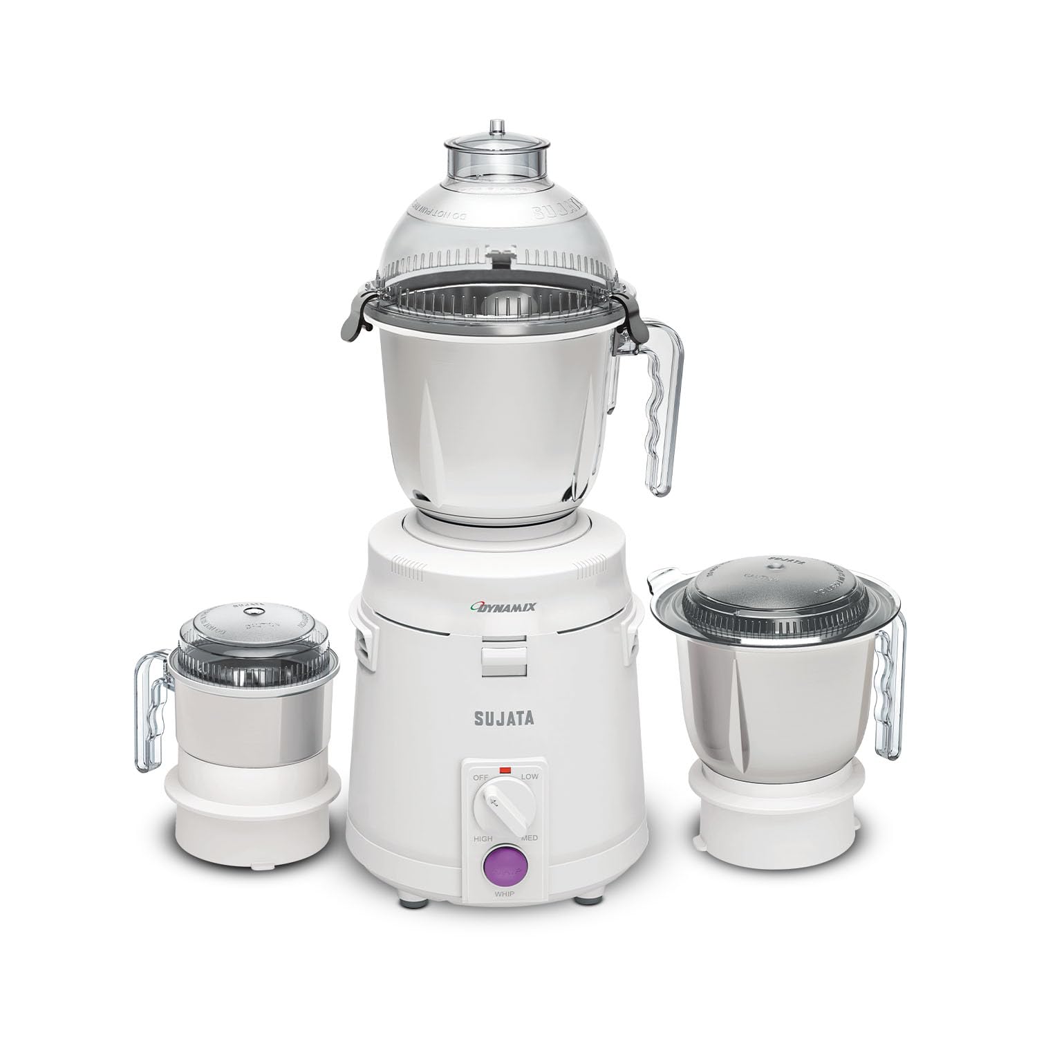 Sujata Dynamix 900 Watts Mixer Grinder | 22000 Rotations Per Min | 90 Minutes Continuous Running | 3 Versatile Jars 1500 ml, 100