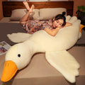 Giant White Goose Plush-20 in Soft Furry Swan Stuffed Animal Pillow,Huge Goose Plush Hugging Pillow Gifts for Every Age (20 in)
