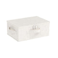 ENUMAIL Underbed Storage Baskets with Lids,14.9x10.2x5.9in,Beige,1 Pack