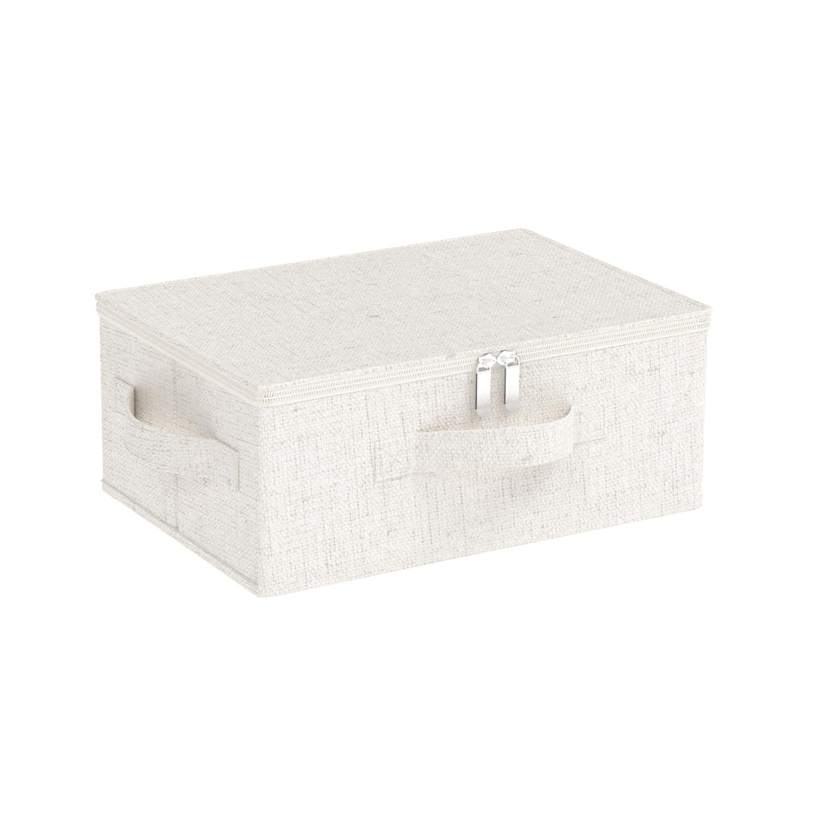 ENUMAIL Underbed Storage Baskets with Lids,14.9x10.2x5.9in,Beige,1 Pack