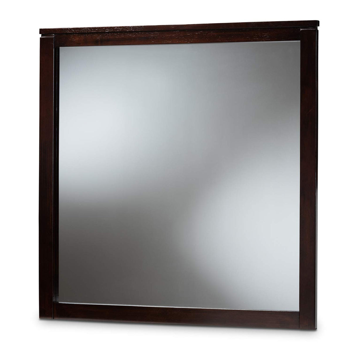 Baxton Studio Modern And Contemporary Dark Brown Finished Wood Dresser Mirror