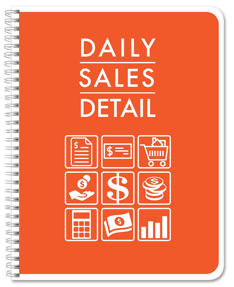 Bookfactory Daily Sales Detail Log Book/Order Log Book/Daily Customer Sales Detail Register/Tracker/Transaction Logbook/Notebook