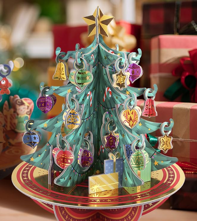 Santoro Pirouette, 3D Pop Up Christmas Countdown Advent Calendar - Christmas Tree - For Kids, For Adults