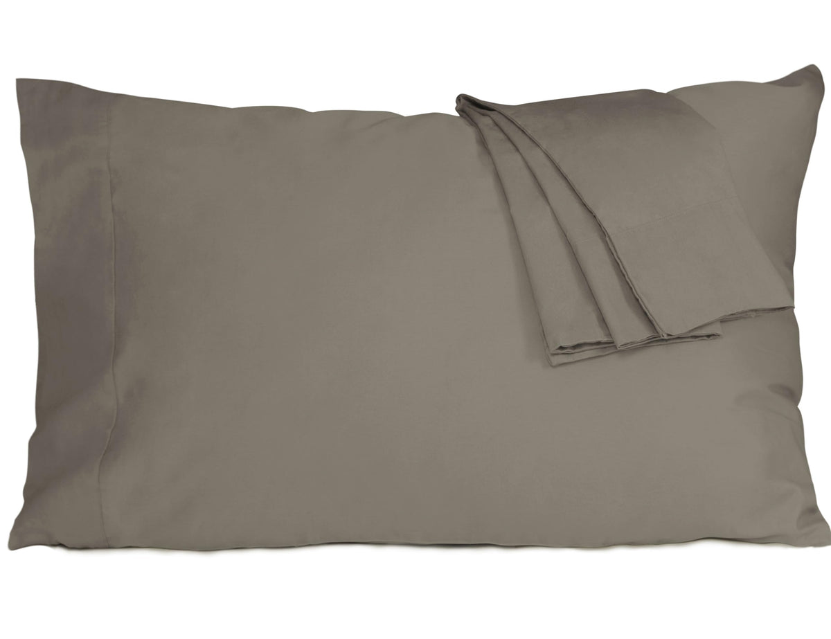 Cotton Pillow Cases King Size Set Of 2 20 By 40 Inches King Pillow Cases Taupe Gray King Pillow Cases King Pillowcases Cotton Pe
