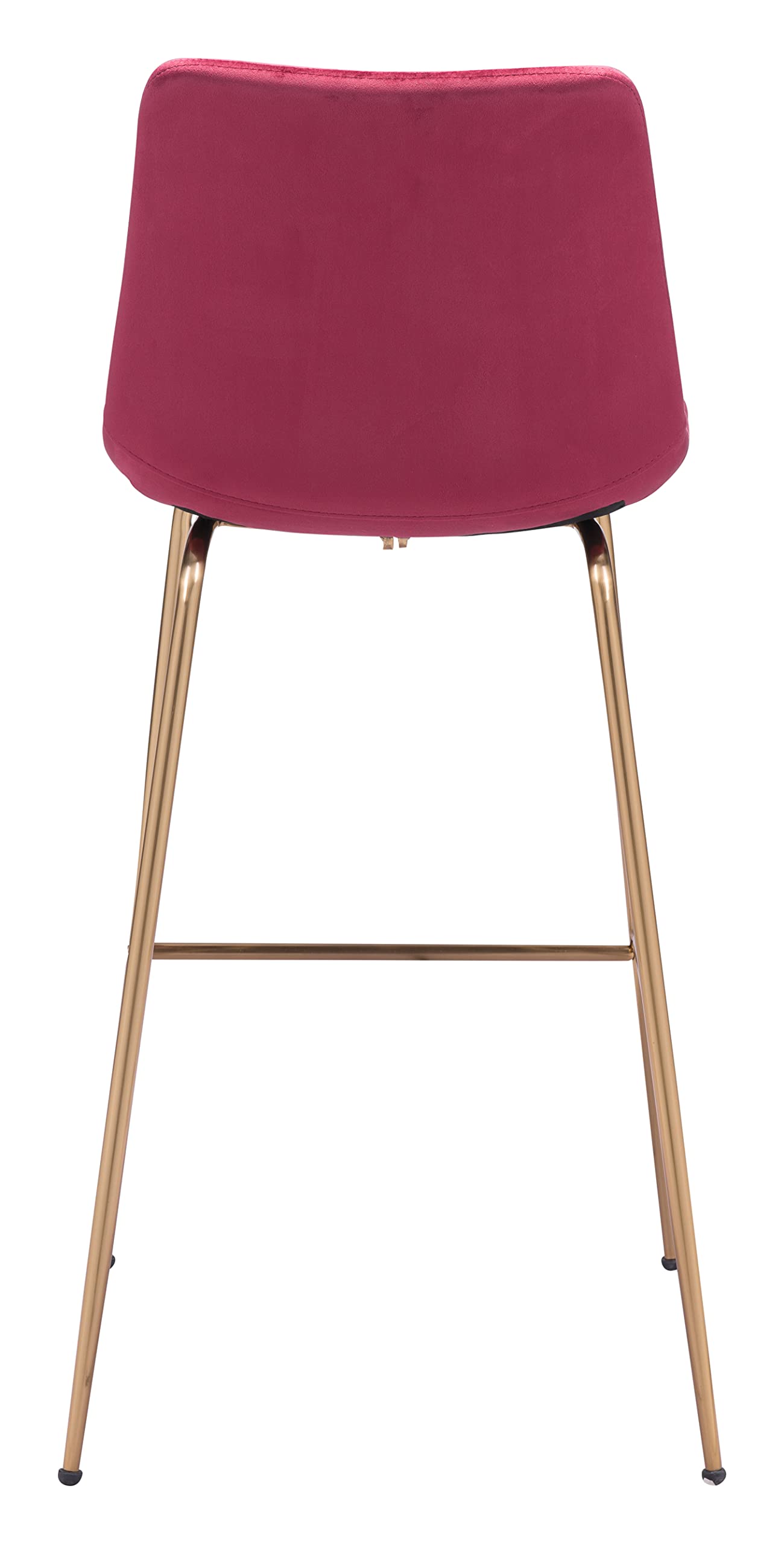 Zuo Tony Barstool Red & Gold