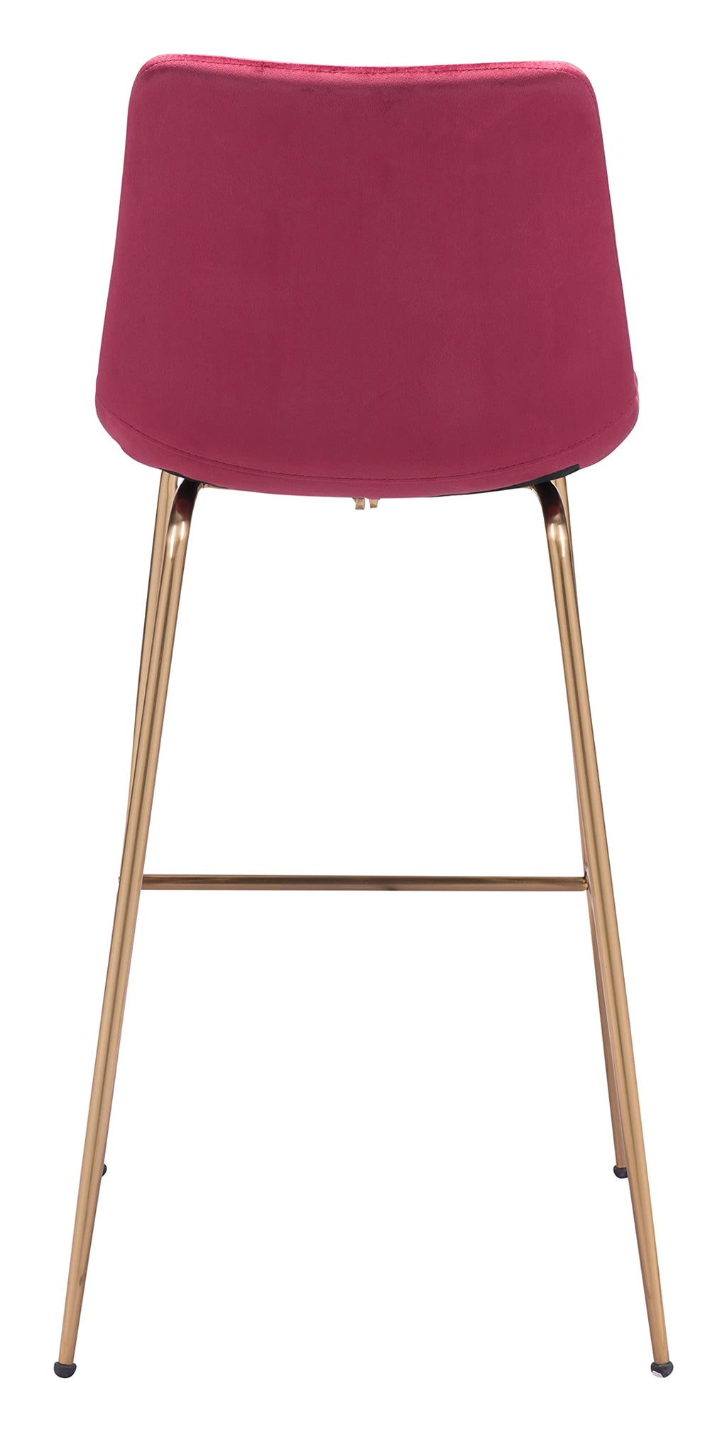 Zuo Tony Barstool Red & Gold