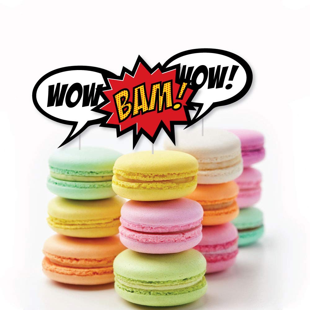 Big Dot Of Happiness Bam Superhero - Diy Shaped Baby Shower Or Birthday Party Cut-Outs - 24 Count