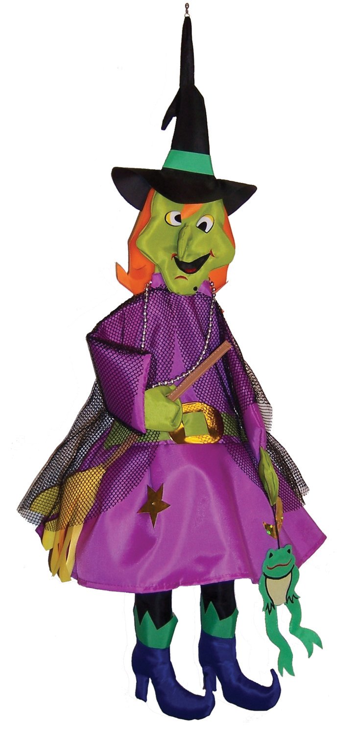In The Breeze Witch Wind Friend 3D Wind Sock