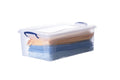 Superio Clear Storage Box with Lid, 22 Quart Plastic Container Bins for Organizing, Stackable Crate, Storage Bin Organizer for H