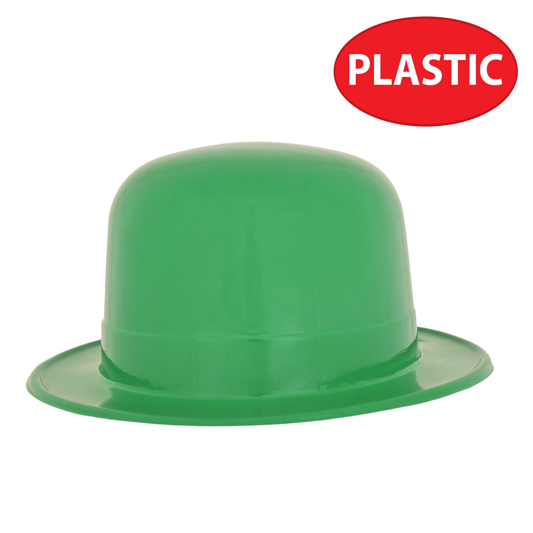 Beistle 33978 48-Pack Plastic Derbies Party Hat, Green