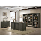 Intercon San Mateo Home Office 41" Wide Credenza with 4 Legs, Gray Furniture