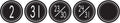 Teacher Created Resources Calendar Days, Black/White Crazy Circles (4878)