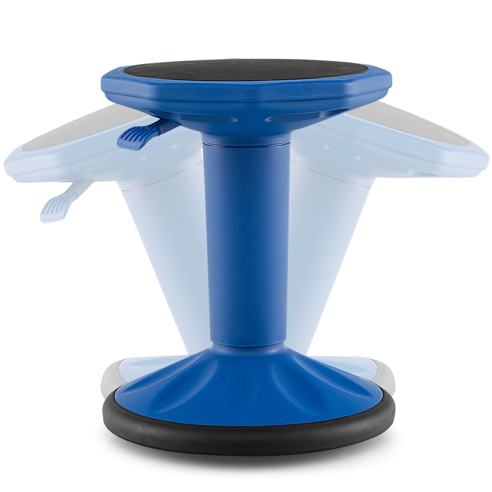 Giantex Wobble Stools For Classroom Seating - Wiggle Stool With Adjustable Height, 24' Active Learning Stool, Sitting Balance Chair For School, Office Stand Up, Flexible Seating Wobble Chair, Navy