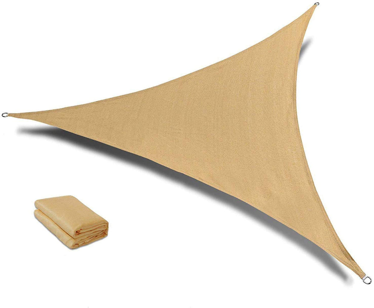 Sunlax Sun Shade Sail, 10'X10'X10' Sand Triangle Canopy Shades For Outdoor Patio Pergola Cover Sunshade Sails Uv Blocking Canova
