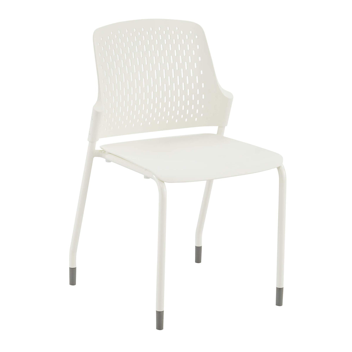 Safco Products Next Stacking Chairs, (Qty. 4), White, 20.1&quot; D x 19.75&quot; W x 32.25&quot; H