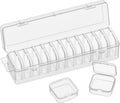 MATSON 12PC Rectangle Storage Box Set with Lids | Multipurpose Plastic Organizer Containers for Kitchen, Fridge, Pantry, Office 