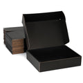 Duzcli 13X10X2 Shipping Boxes - Set Of 20, Medium Black Corrugated Cardboard Boxes For Small Business Supplies, Packing, Mailing