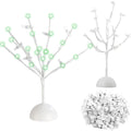 Honoson Christmas LED Tabletop Branches Decor Money Tree Gift Holder Night Light Fairy Tree Holder with 32 Clear Clips for Displ