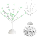 Honoson Christmas LED Tabletop Branches Decor Money Tree Gift Holder Night Light Fairy Tree Holder with 32 Clear Clips for Displ