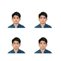US Online Passport photo prints 2x2 inch, VISA, Citizenship, Immigration, Work Photos, green card photo (2 * 2 inch (4 pictures 