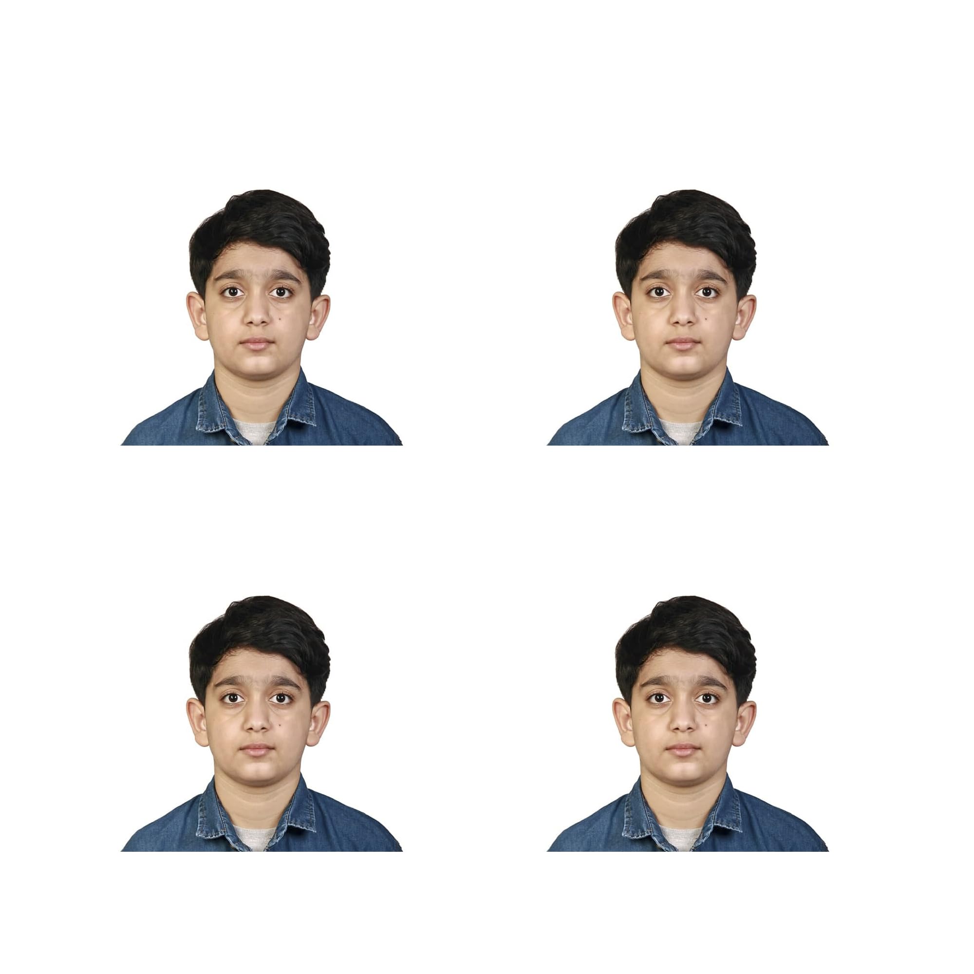 US Online Passport photo prints 2x2 inch, VISA, Citizenship, Immigration, Work Photos, green card photo (2 * 2 inch (4 pictures 