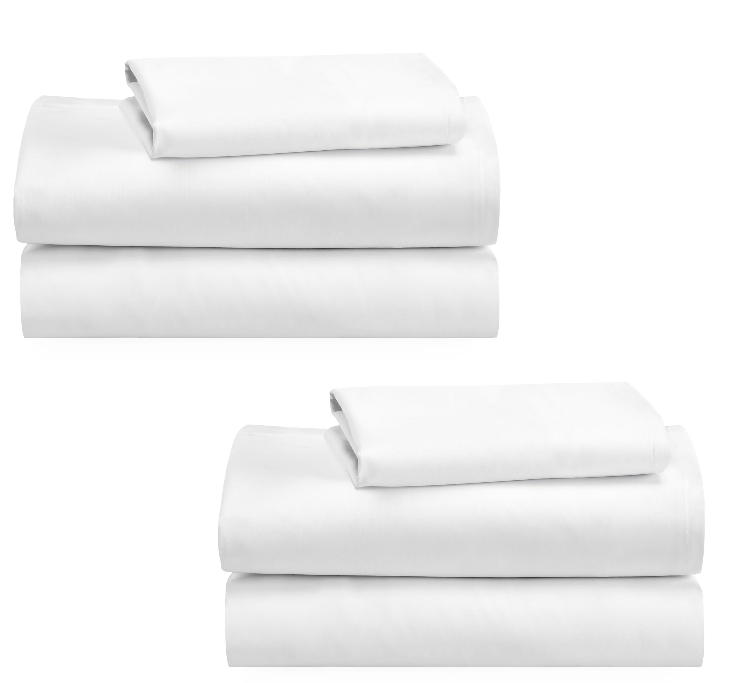 California Design Den 100% Cotton 2-Pack Extra Long Twin Sheets, Soft & Durable Twin Xl Cotton Sheet Sets With Deep Pockets, Twi