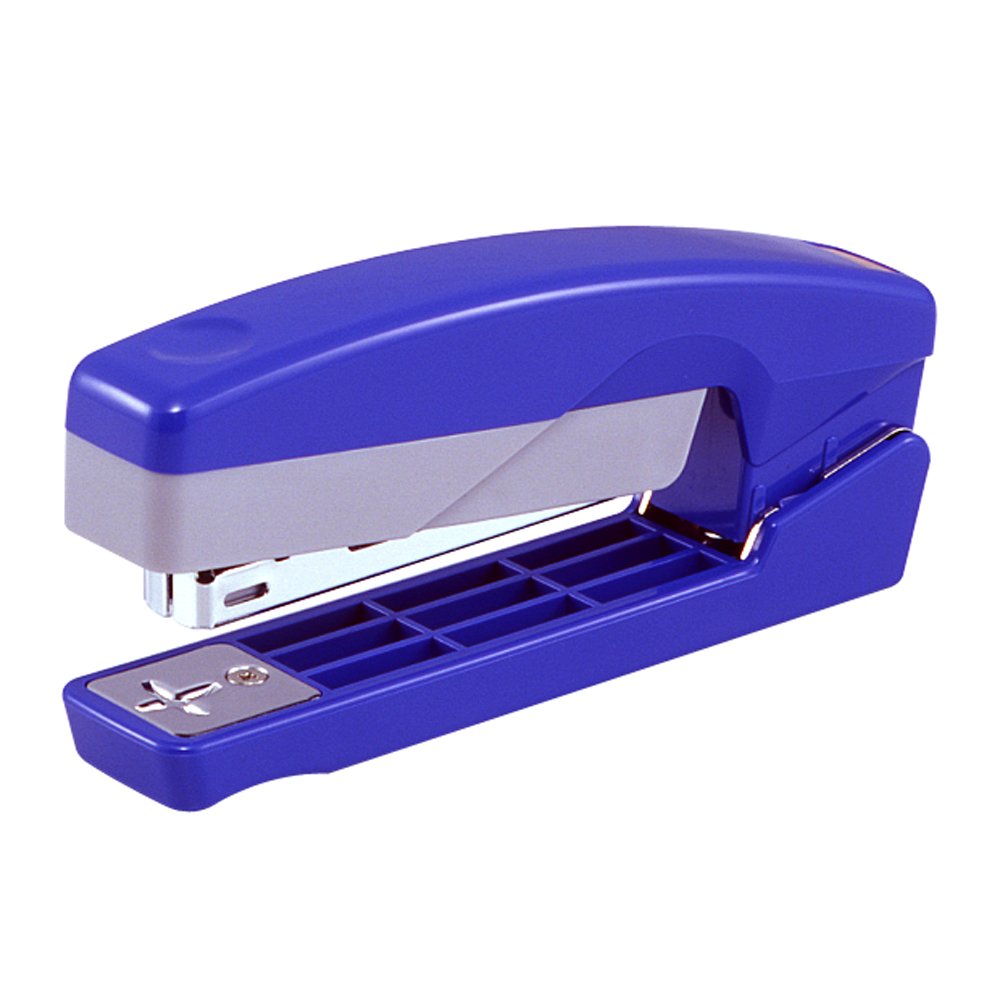 Max Stapler Hd-10V/B Vertical & Horizontal Stapler, 15 Sheets, Blue