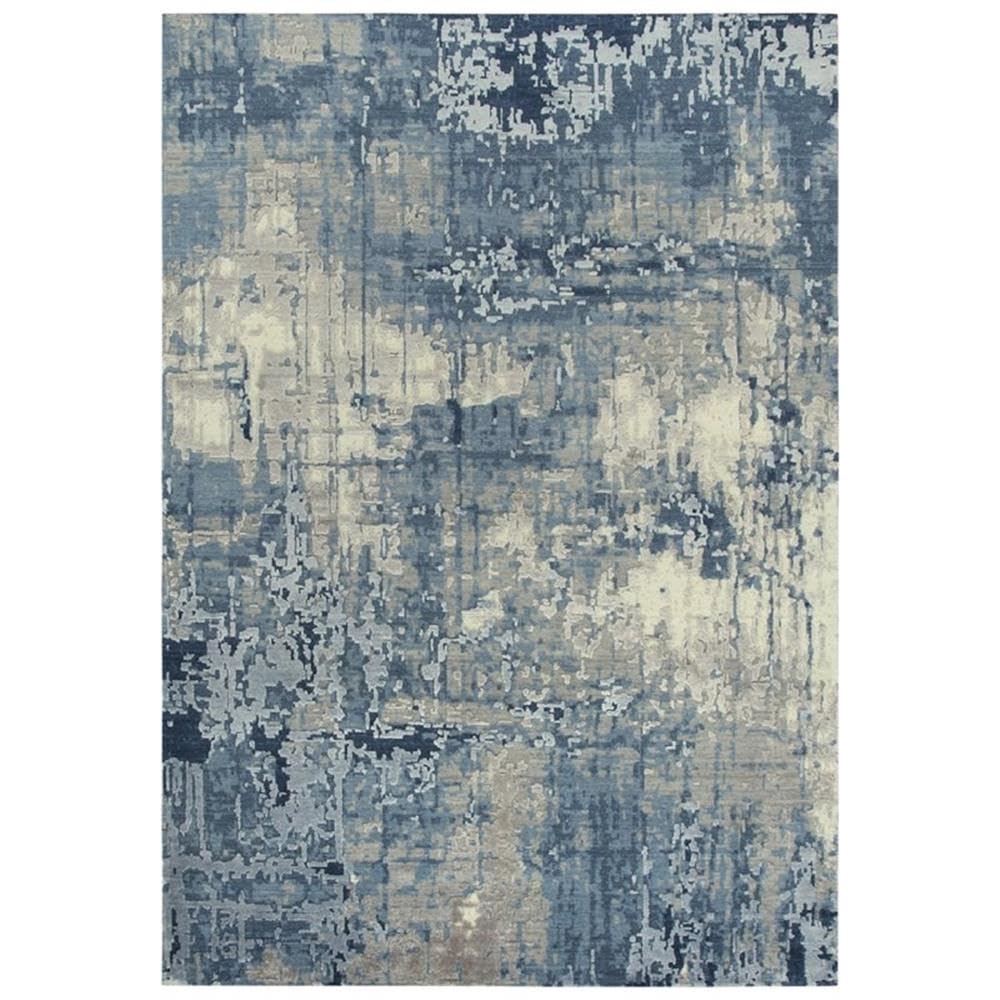 Rizzy Home Alora Decor Radiant 8' X 10' Abstract Blue/Ivory/Gray Hybrid Area Rug