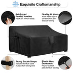 Outdoorlines Outdoor Waterproof Patio 3-Seater Couch Cover - Uv Resistant Patio Sofa Furniture Covers Weatherproof Heavy Duty Glider Covers For Outdoor Furniture, 88Wx32.5Dx33H Inches, Black