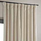 Hpd Half Price Drapes Signature Velvet Thermal Blackout Curtains For Living Room 84 Inch Long (1 Panel) Rod Pocket Insulated Blackout Curtains For Bedroom Window Curtains, 100W X 84L, Neutral Ground