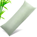 Body Cooling Pillow Cases Cover, Bamboo Rayon Green Body Pillowcases With Zipper Closure, Cool And Breathable Pillow Case For Ho