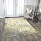 Rizzy Home Alora Decor Essential 10' X 13' Abstract Beige/Ivory Hybrid Area Rug