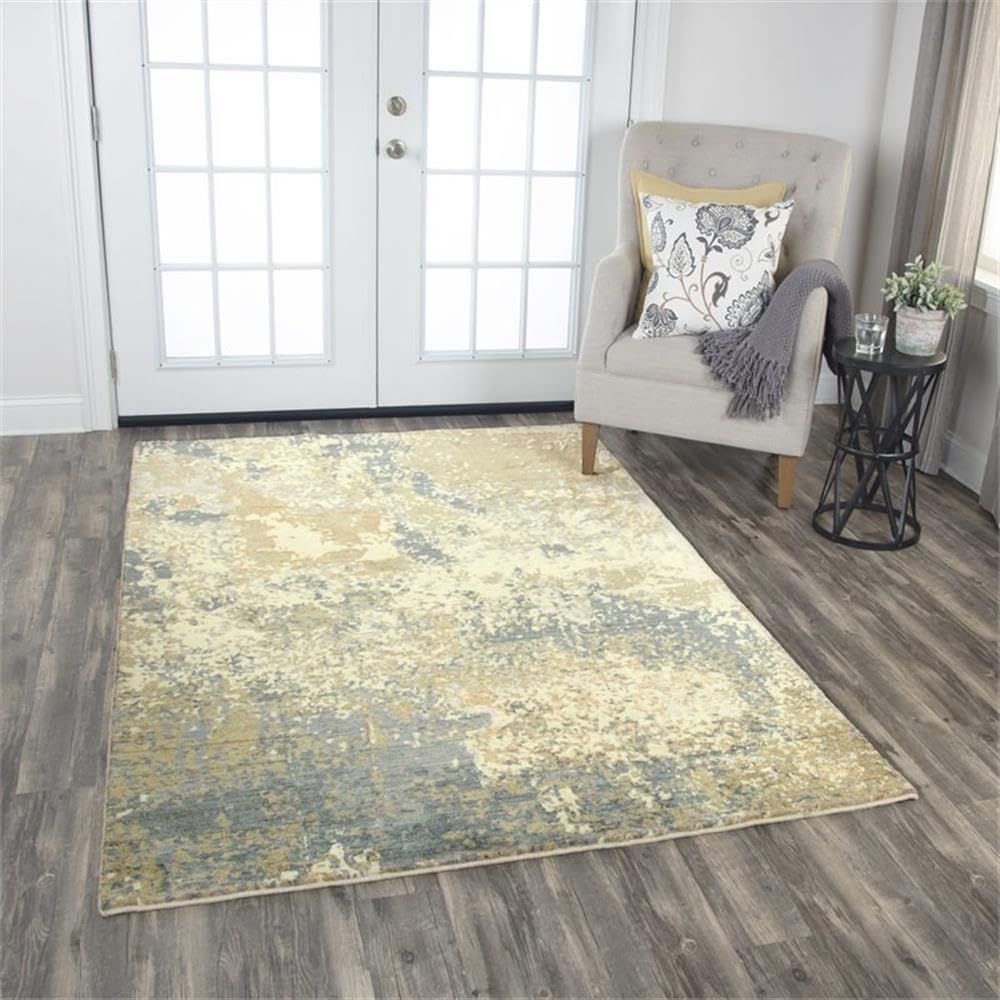 Rizzy Home Alora Decor Essential 10' X 13' Abstract Beige/Ivory Hybrid Area Rug