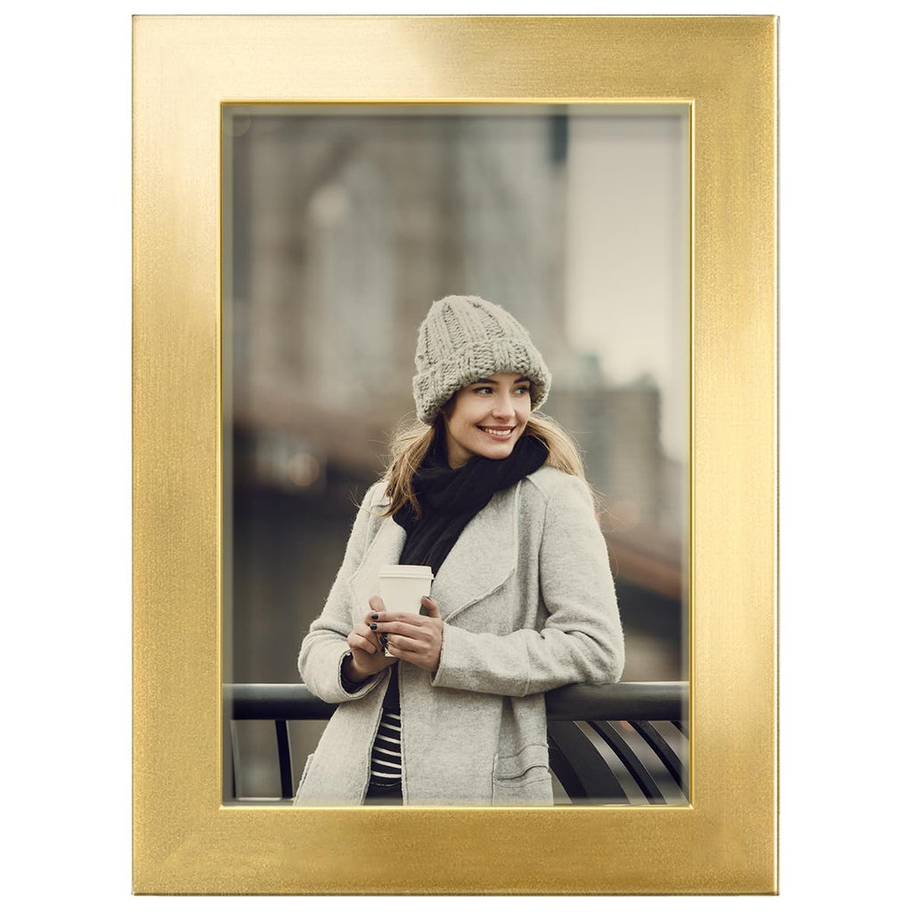 Renditions 4x6 inch Solid Wood Picture Frame, High Definition Glass and High-end Modern Style Ready for Wall and Tabletop Photo 