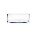 WGV Cylinder Vase, Open Width 12, Height 4, Clear Flat Pan Style Container, Planter Terrarium, Floral Centerpiece for Wedding Pa