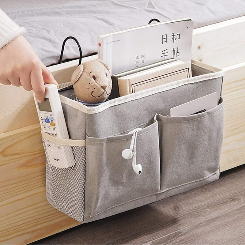 Orrda Inside Hanging Bedside Caddy | Bedroom Organiser | Bedroom Organizer And Storage | Bed Side Clothing Storage Organiser Mul
